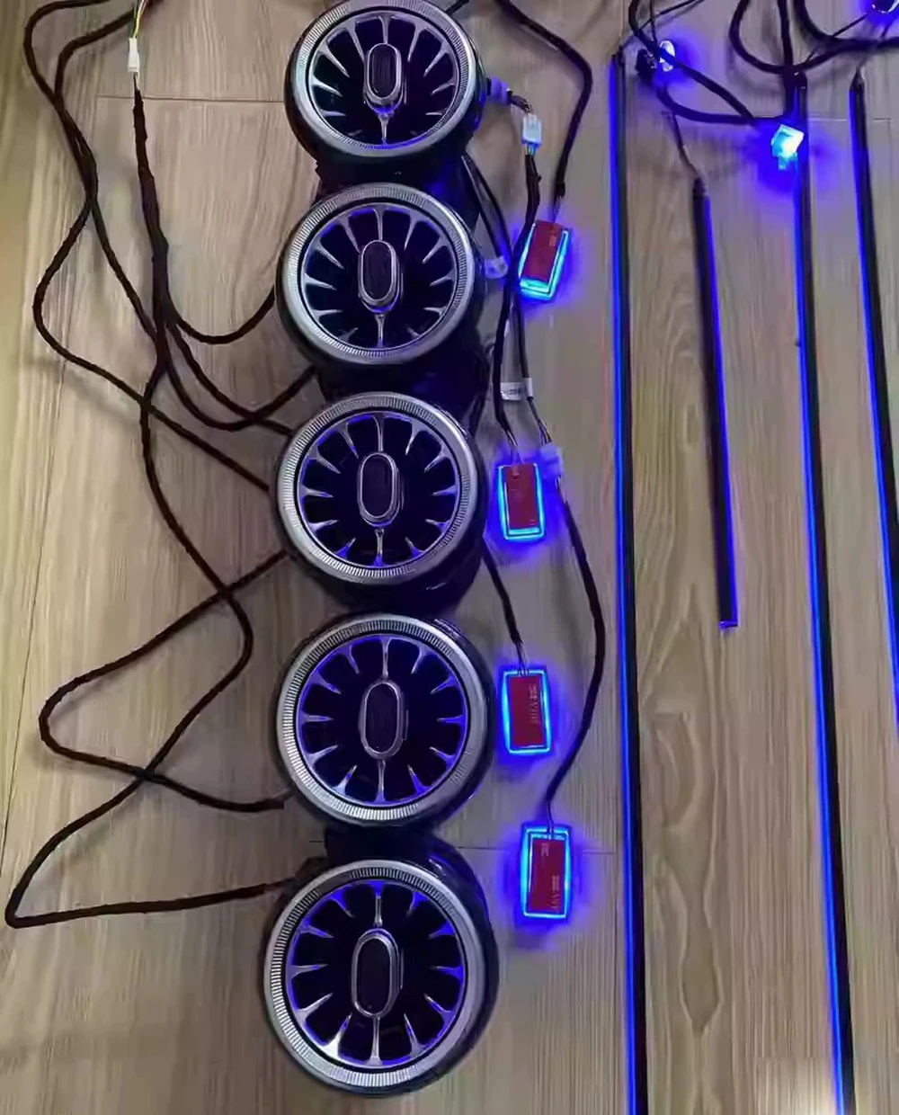 ICarsin ترقية سيمفوني Led سيارة الداخلية المحيطة ديكور الإضاءة الجبهة Airvent لأودي TT جو قطاع اكسسوارات TTRS