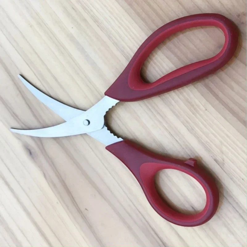 

Multifunctional Seafood Scissors Shrimp Thread Scissor Stainless Steel Lobster Crab Scissors Kitchen Gadgets Kitchen Accessories