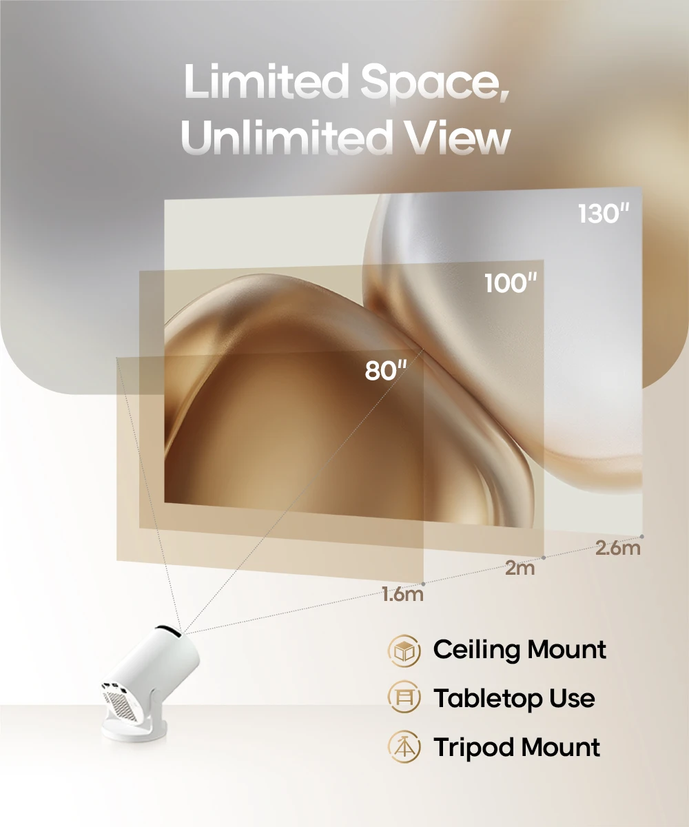 ขาย-Magcubic HY300 โปรเจคเตอร์ 4K Android 11 Wifi6 200ANSI Allwinner H713 BT5.0 720P Cinemaกลางแจ้งแบบพกพาโปรเจคเตอร์