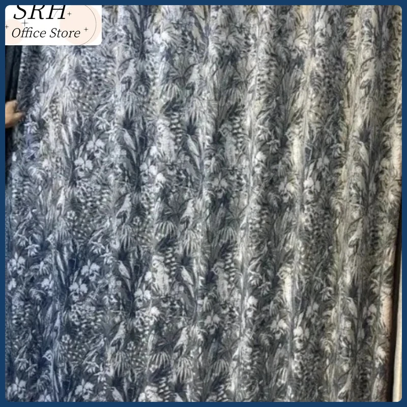 

Custom Modern Chinese Style Curtains Jacquard Blackout Luxury Curtains for Bedroom Living Room Floor Ceiling Windows Drapes