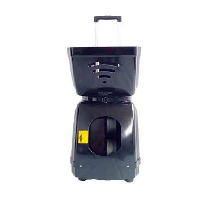 E-500 리모컨 블랙 휴대용 패들 테니스 자동 공 발사기