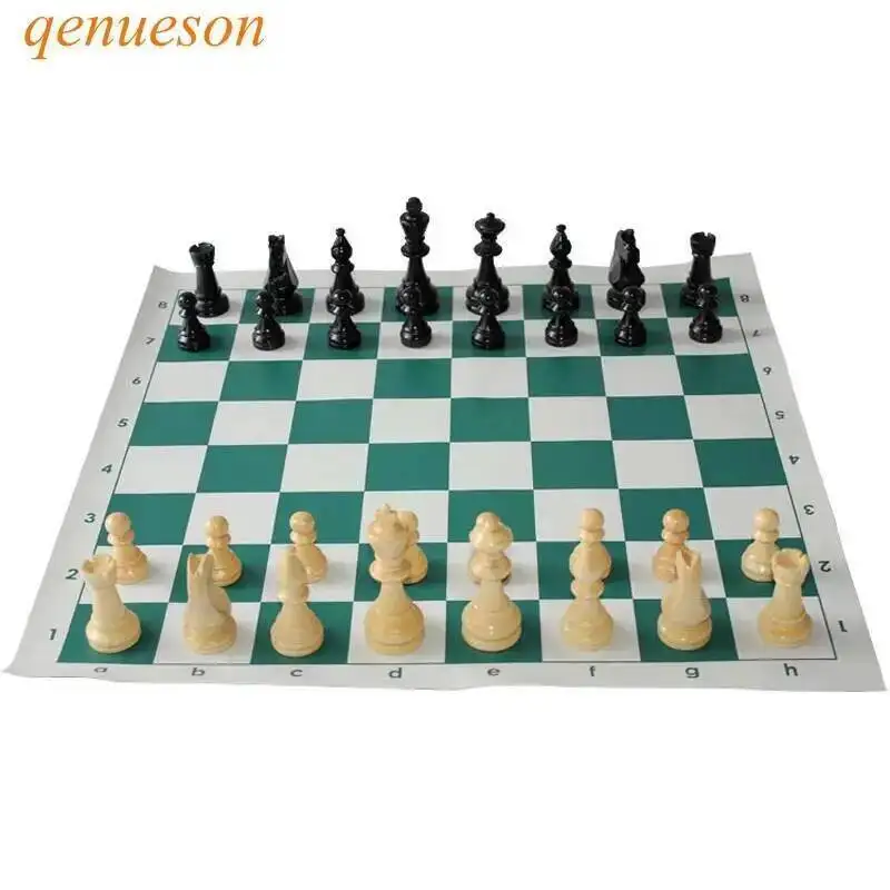 new-high-quality-standard-chess-solid-wooden-pieces-chess-hot-set-portable-travel-leather-chess-board-adult-children-puzzle-game