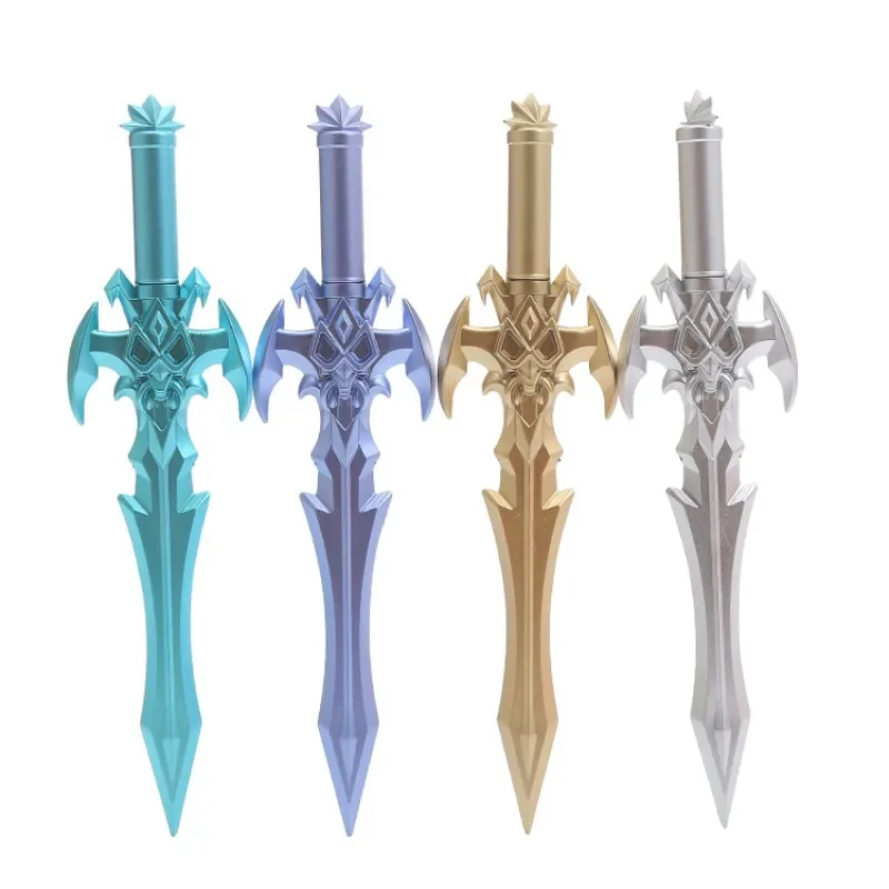 4 Pcs Creative Arms Sword Props Black Gel Pen Student Writing School Study Stationery Office Supplies