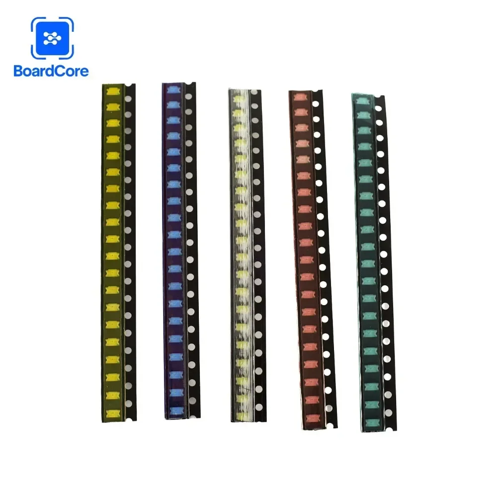 100PCS 1206 Diode SMD LED Diode Set Light Emitting Diode Assorted Kit for DIY Lighting Red White Yellow Green Blue