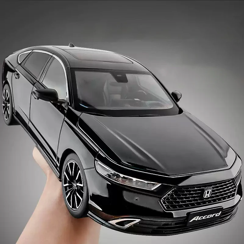 Honda Accord – modèle de voiture en alliage moulé sous pression 1:18, réglage du siège, pneu absorbant les chocs, Collection d'ornements, cadeau d'anniversaire