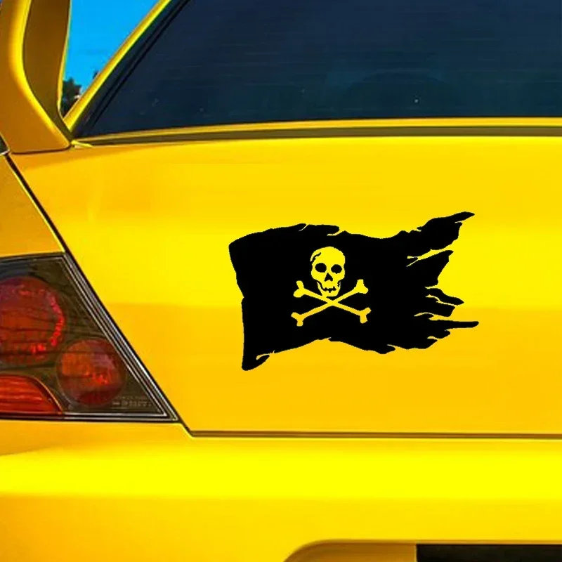 Pirate car self-adhesive stickers, skeletons and swords, pirate ships, pirate compasses, waterproof car beauty