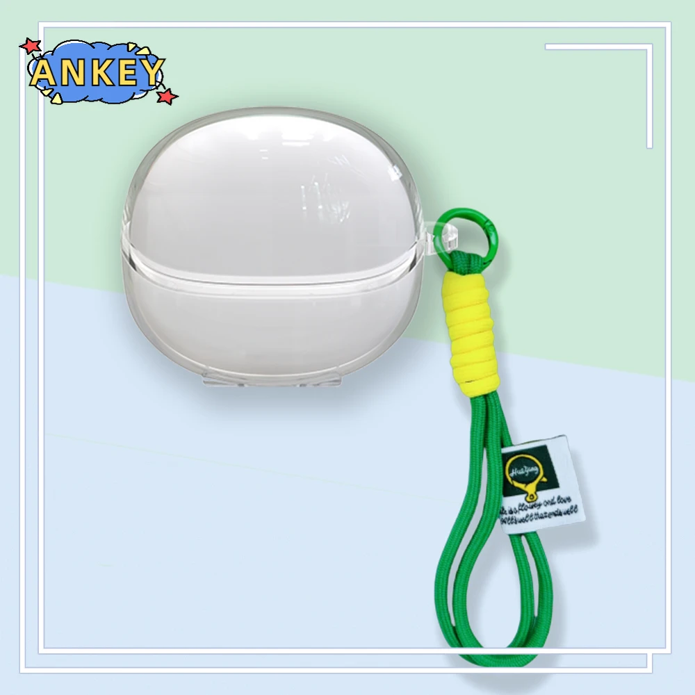 Case for QCY HT10 AilyBuds Pro+ Protective Nylon Lanyard HT10 Soft Cover Shells Anti Dust Sleeve Hand Rope Strap Accessories