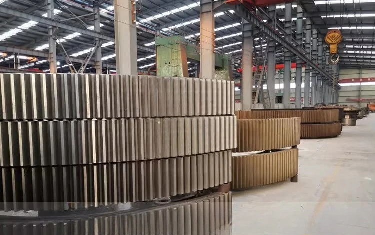 Large Gear For Rotary Kiln Casting Steel Rotary Kiln Parts Ball Mill Gears For Sale