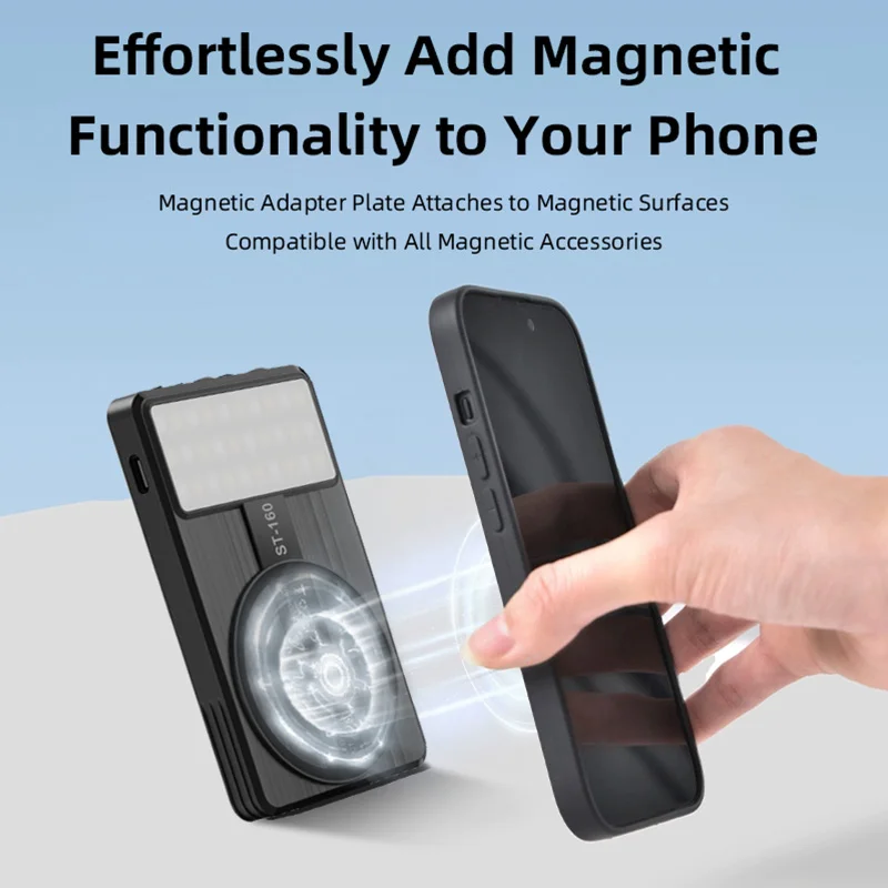 Double-sided Magnetic Fill Light Mobile Phone Live Photography Two-color Gentle Light Light Portable Beauty Selfie for Phone