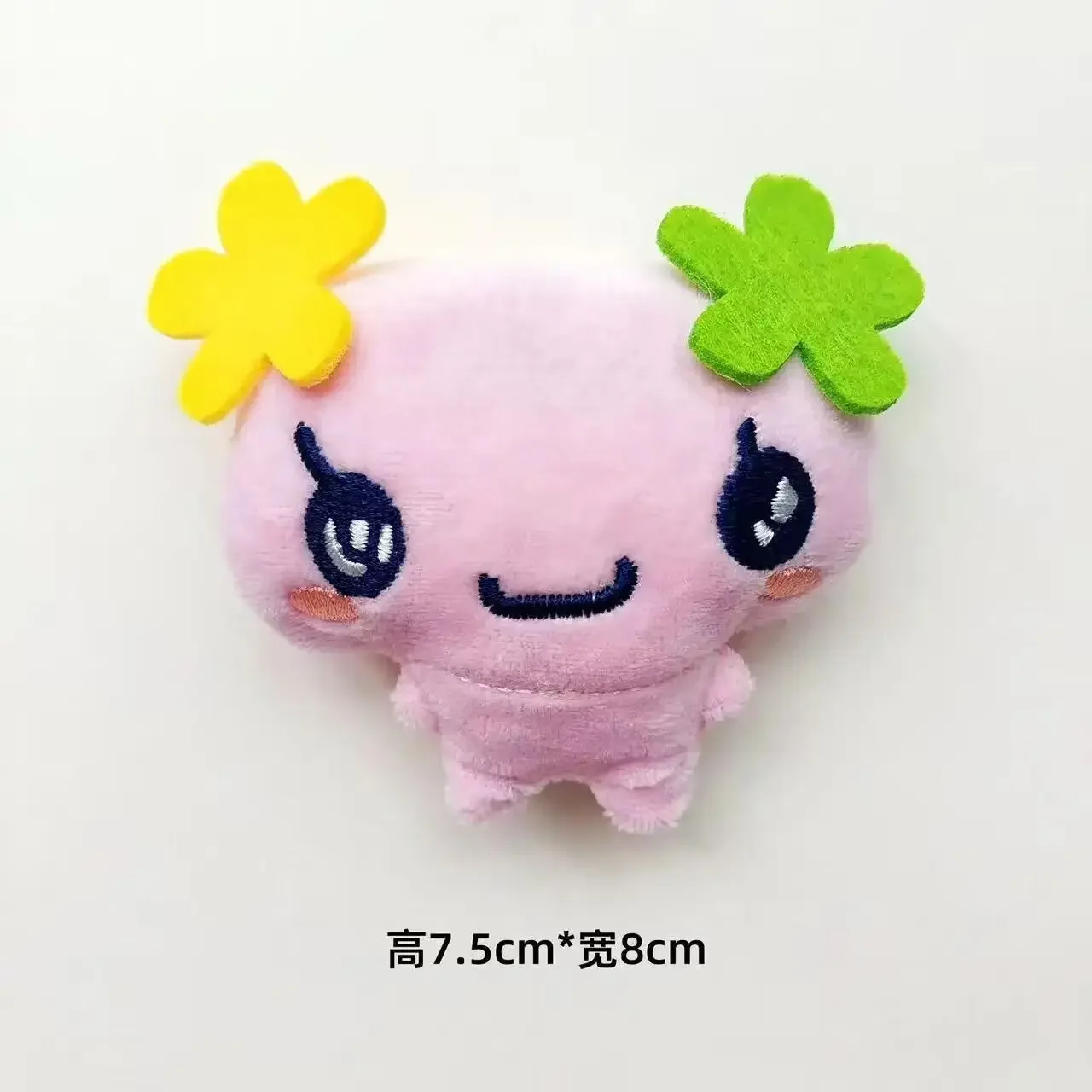Japanese Style Cute Sweet Fluffy Plush Tamagotchi Doll Charms Mametchi Stuffed Doll Brooches Lovely Bag Decor Pendants view 2