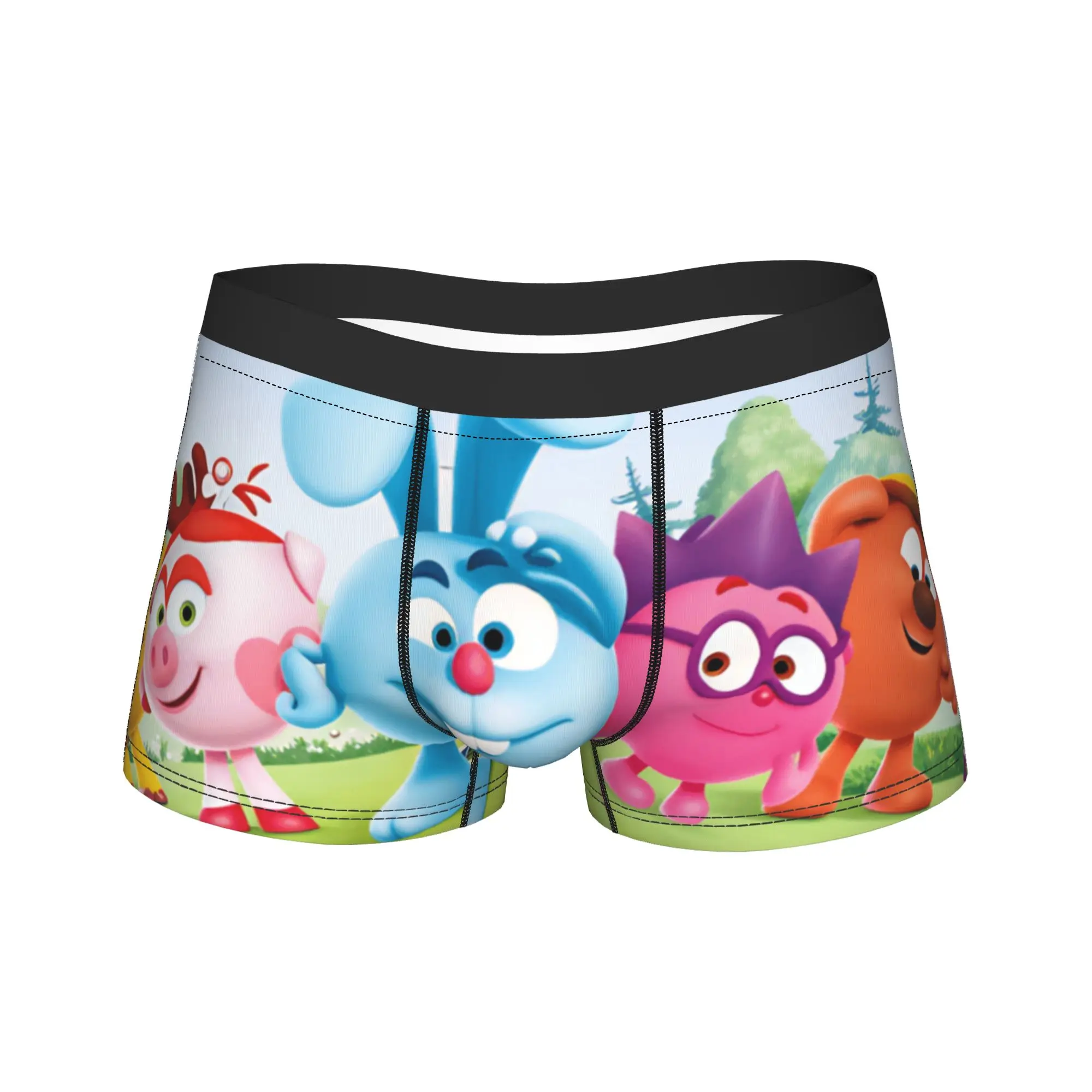 Kikoriki 3D Full Character Team Banner Underwear Custom Boxershorts Trenky Men Underpants Classic Shorts Briefs Birthday Present