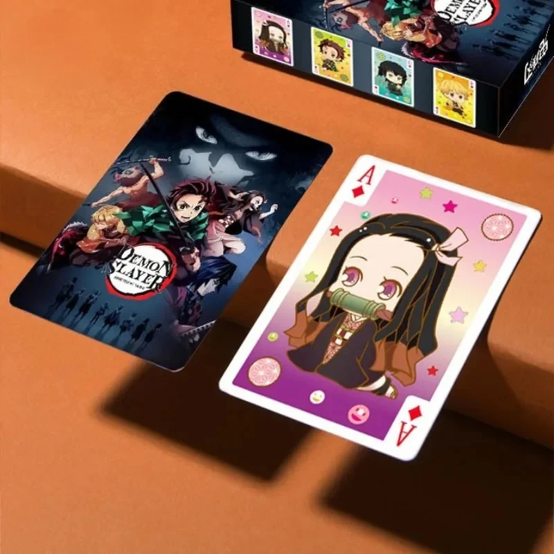 

Коллекционные игровые карты Demon Slayer: Kimetsu No Yaiba, креативные карты, настольная игра для детей, подарки, игрушки