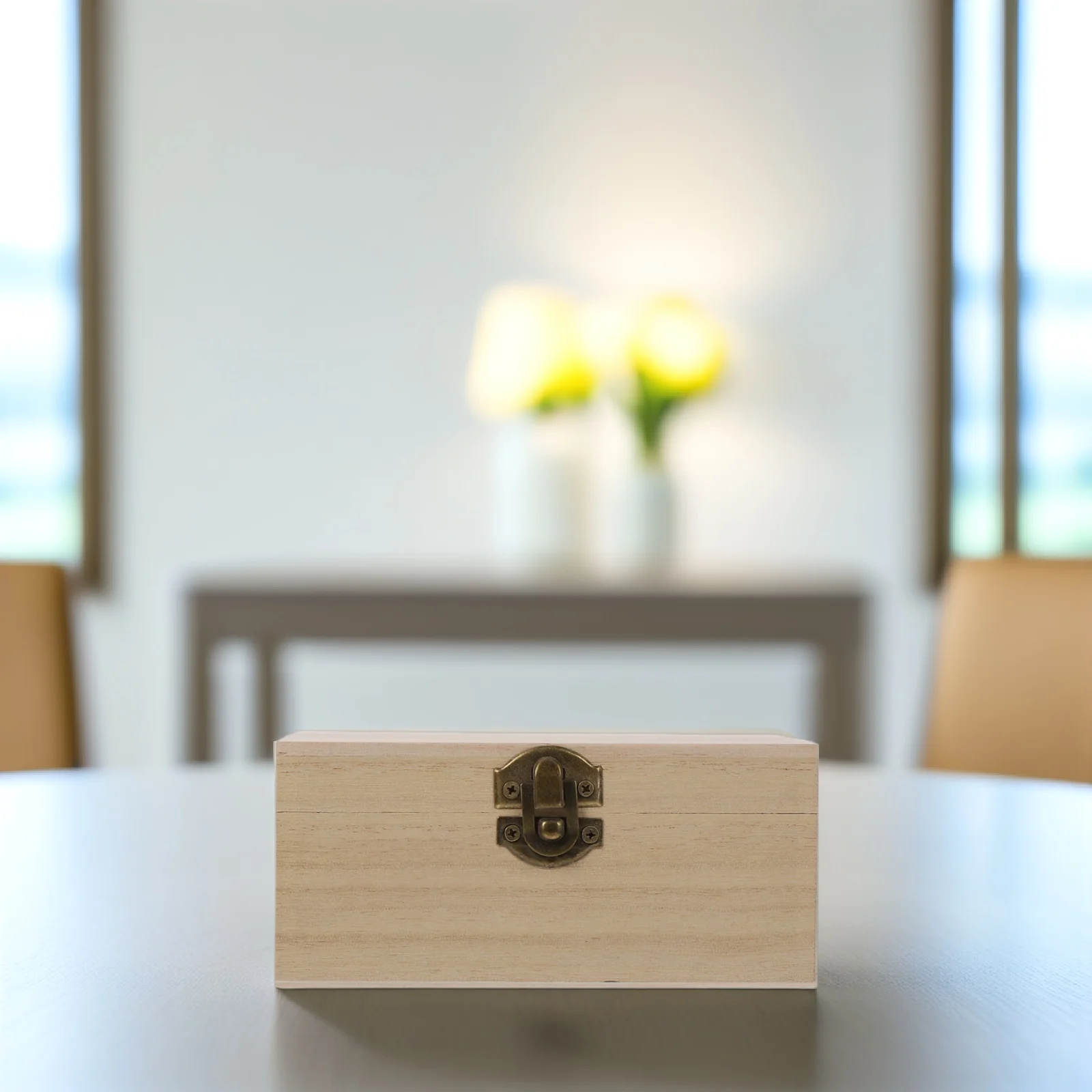 

6Pcs Home Storage Wooden Boxes Reliable Wear-Resistant Container for Accessories and Trinkets Unfinished Wood Boxes