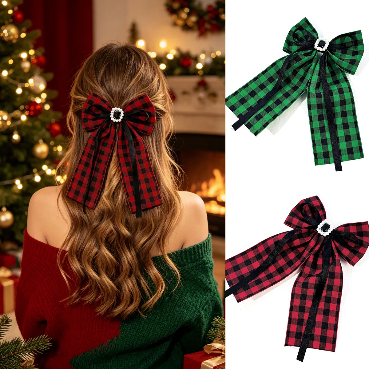 20-fermagli-per-capelli-a-tema-natalizio-con-fiocco-a-quadri-e-lunghe-nappine-in-rosso-e-verde-per-donne-e-ragazze-accessori-per-capelli-allegri-e-decorazioni-per-la-testa