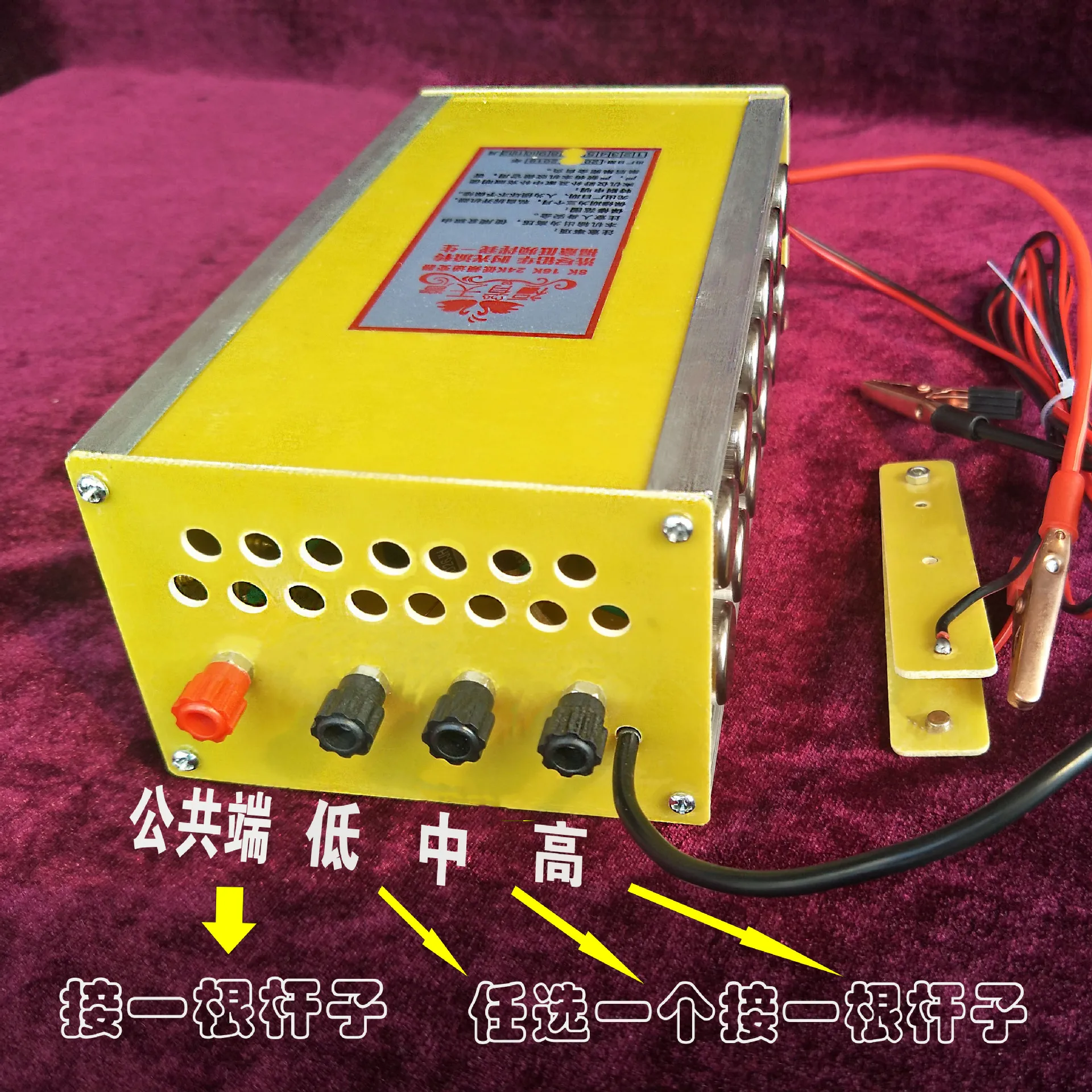 New High-Power Low-Frequency Inverter Head Power-Saving Portable Platinum Head 12V Lithium Battery Booster