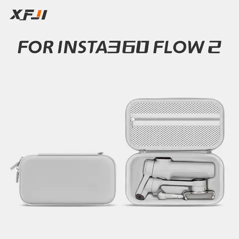 For Insta 360 Flow 2 Pro/Flow 2 Stabilizer Gimbal Storage Organizer Portable Handheld Gimbal Protective Bag Travel Carrying Case