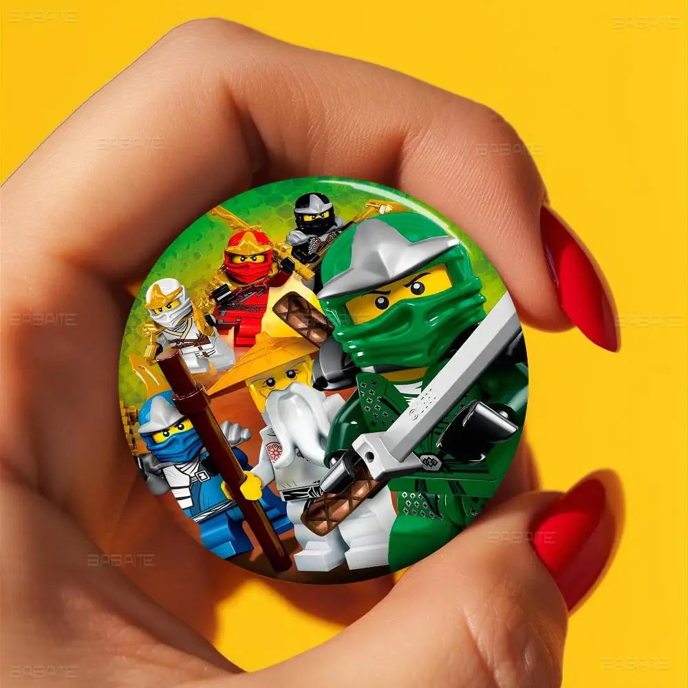 なとりArtwork Pin Badge 14種 コンプリートセット早い者勝ち❣️ L-Lego N-Ninjago Zane New Brooches Soft Button Pin Funny Silly