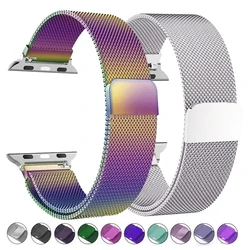 Milanese Loop Strap for apple watch Ultra 3 Band 49mm 45mm 44mm 41mm 40mm 46 Metal Wristband bracelet iwatch series 9 10 11 SE3