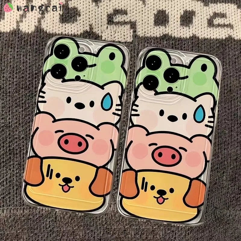 جراب هاتف بحماية ناعمة لـ Oneplus ، الضفدع ، القط ، الخنزير ، الكلب ، غطاء الهاتف ، ACE 3 ، 2V ، 11R ، ACE 2 ، 11 ، 11R ، 10T ، 9RT ، nord CE 9 Pro ، 9 ، 8T