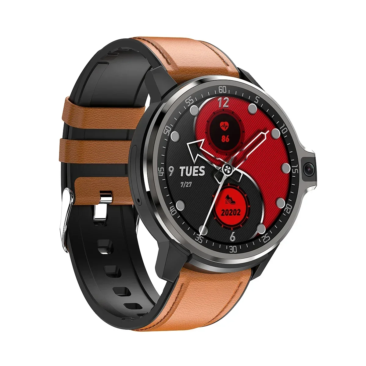 DM30 4G WIFI Rodada Android SIM Relógio Inteligente com GPS Infravermelho Frequência Cardíaca Sangue Orologio Reloj Inteligente Homens Relógio Inteligente