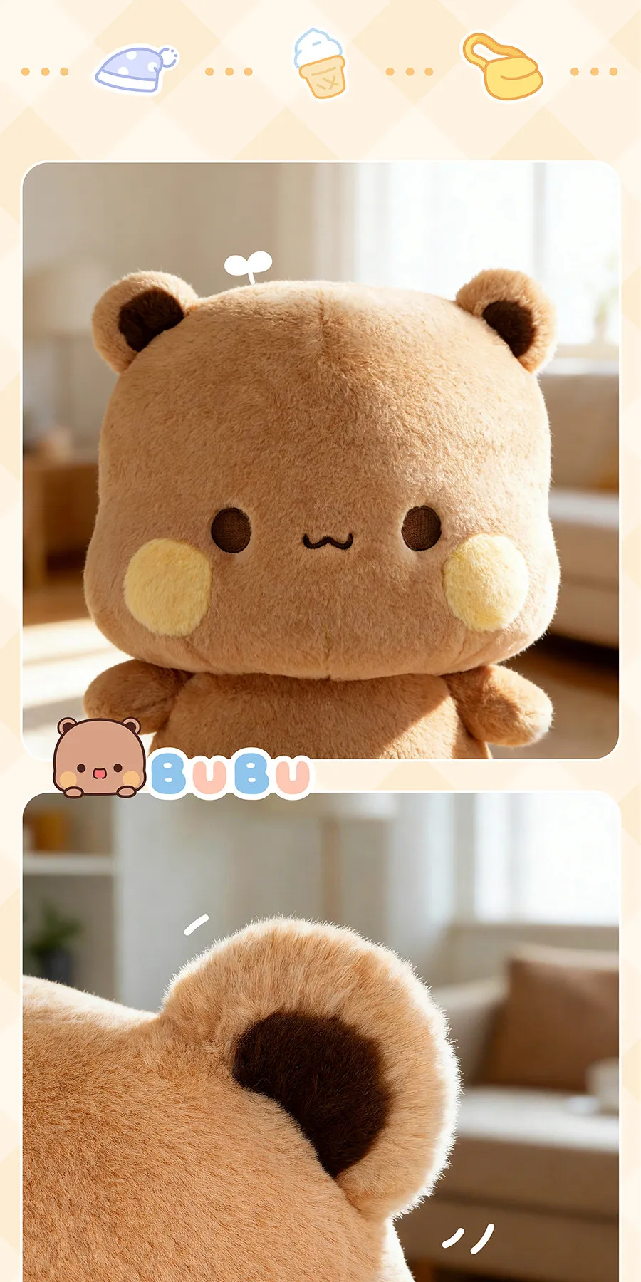 2026 Neues 35CM Panda Bubu und Yier Plüschtier, Offizielles Original Niedliches Panda Bubu und Dudu Anime Plüschpuppe Geburtstagsgeschenk – Detail 10