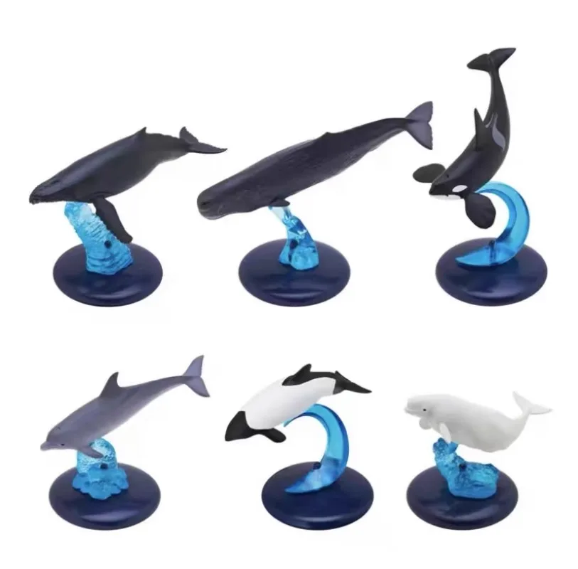 Marine Life Dolphins Killer Whales Humpback Whales Sperm Whales Gacha Spot Birthday Gifts Table Ornaments Decorations