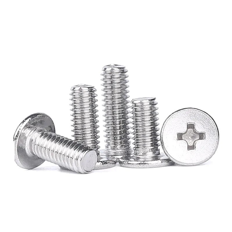 304 Aço Inoxidável M6 CM Ultra Fino Cabeça Plana Cruz Recesso Parafusos M6 M8 Computador Laptop Parafusos