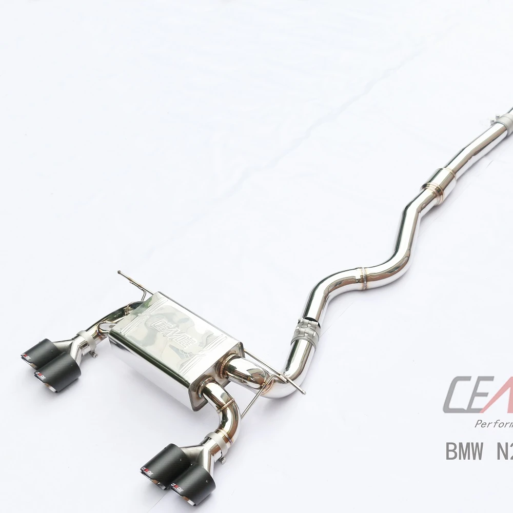 2020 New titanium pipe carbon tips system exhaust for bmw e92 m3