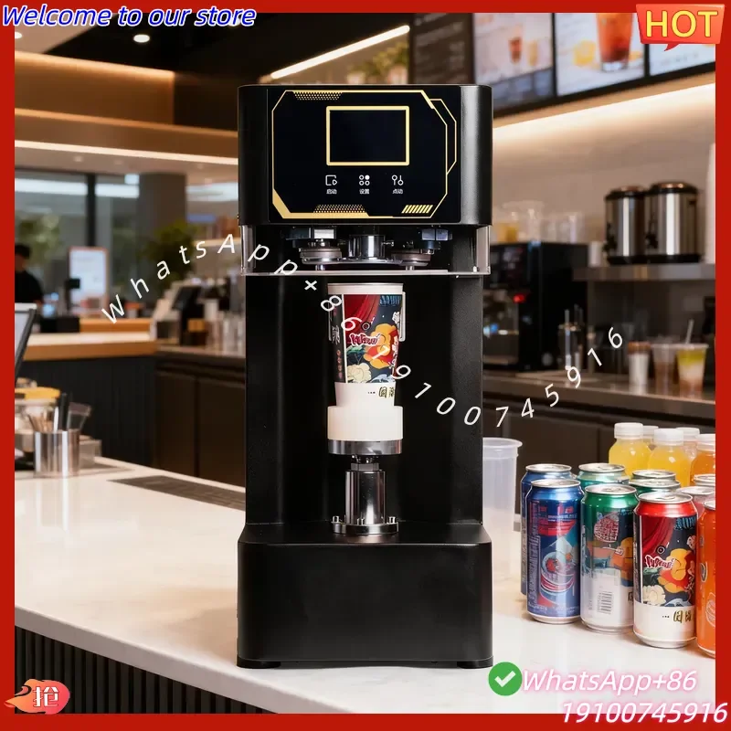 2026Hot Automatic Can Sealing Machine for Beverage Factory Efficiency Plastic Aluminum Drink Can Seaming Machine with CE