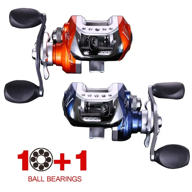 

Sougayilang LV100 Baitcasting Reels 10+1 Ball Bearings Fishing Bait Casting Fishing Reels