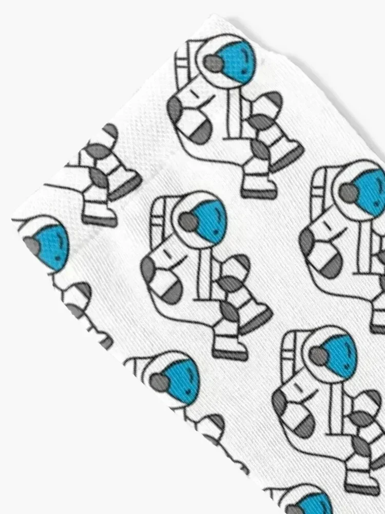 The Lonely Astronaut Socks gift soccer anti-slip warm winter Rugby Socks Women Men's