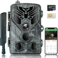 Trail Hunting Camera 4G APP control 50MP 4K Wireless Cellular Mobile Night Vision Wildlife Hunting Camera HC810M