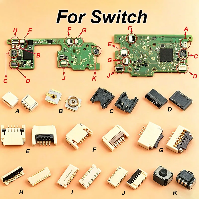1PC For Switch Joy-con Console Motherboard to Touch LCD Display Screen Flex Cable Clip Ribbon Connector Socket Series Parts