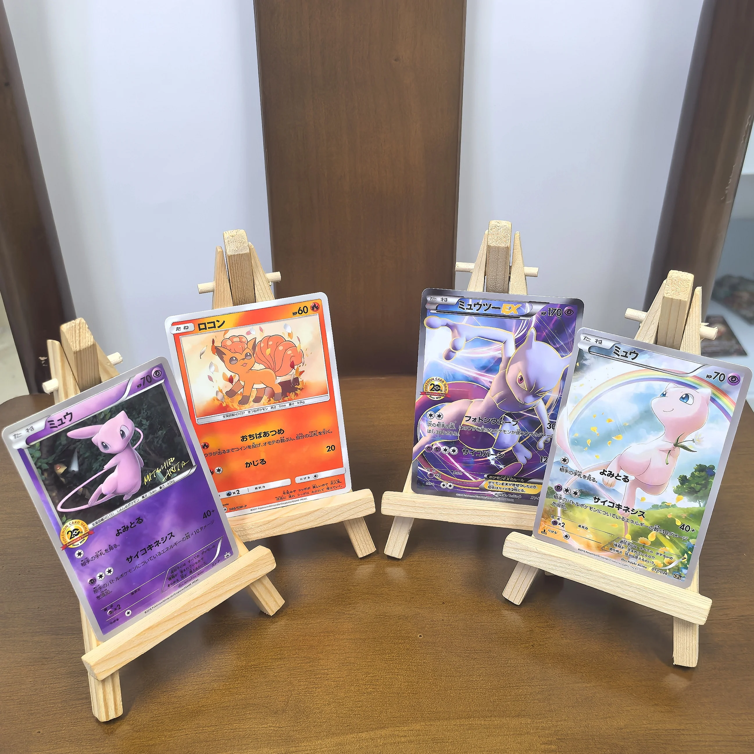 

DIY PTCG Карманная японская карта SM-P Mew Mewtwo Mewtwo RARE Самодельная одиночная карта Классическая игра Аниме Коллекционные карты Подарочные игрушки