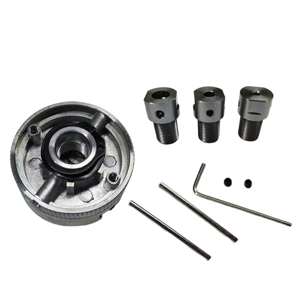 Alloy 3 Jaw Manual Lathe Chuck Kit Self-Centering W/ Mounting Bolts Grinding Tool M12*1mm High-carbon Steel Three Jaw Chuck