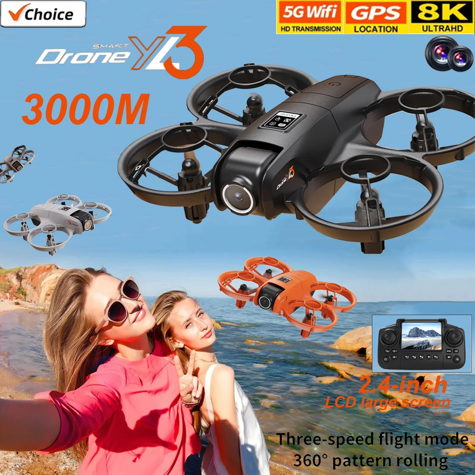 YL3 Mini Drone 8K C… - image