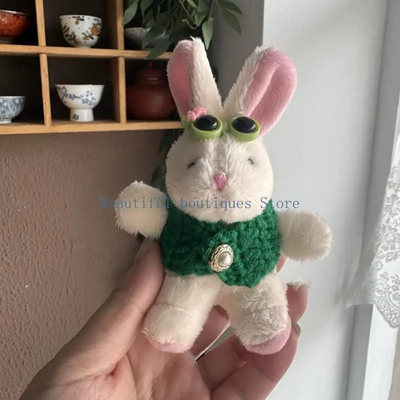 U4LF Miniature Rabbit Ornament Delicate Rabbit Keyring Pendant Bag Decorations