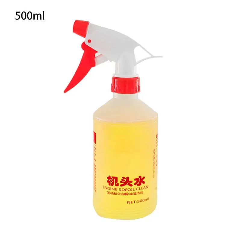 Limpador de motor de carro 500ml, agente desengordurante para detalhamento automotivo, spray para carros, motocicletas, caminhões e rodas de carro