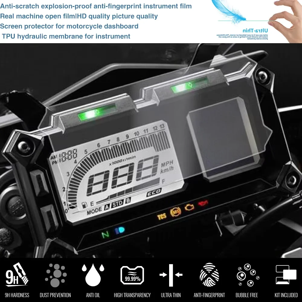 Fit  For Yamaha MT-09 FJ/MT 09 MT09 TRACER FJ-09 SUPER TENERE Cluster Scratch Cluster Screen Protection Film Protector Film