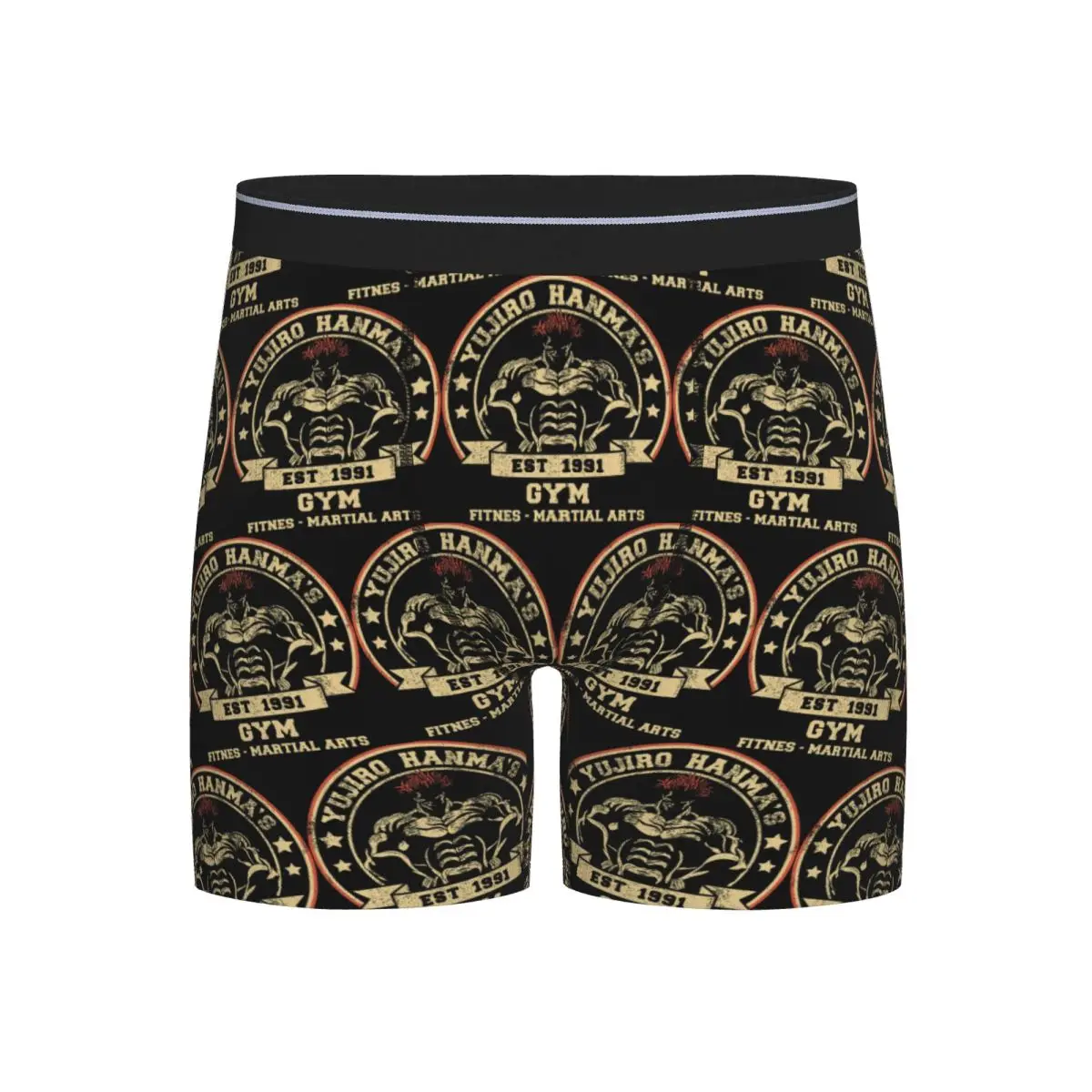 

Long Boxer Underpants Shorts Yujiro Baki Hanma Grappler Fight Panties Men Soft Underwear for Homme Man Boyfriend Gift