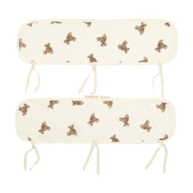 

U50F Baby Bed SoftEdge Protector Baby Crib Cover Protector Wrapped Cover