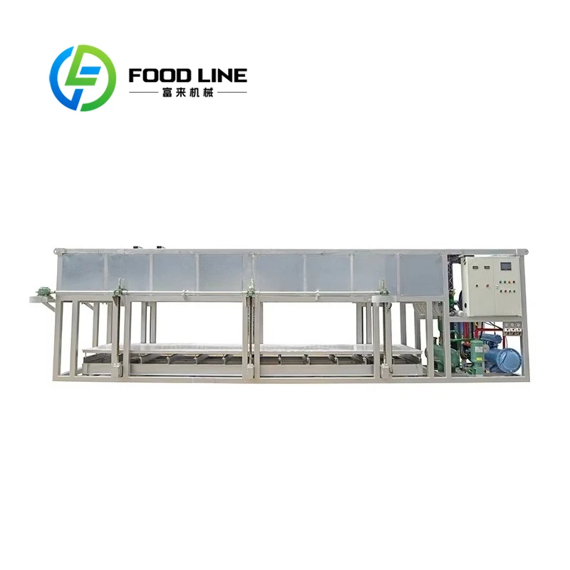 10 Ton Industrial Block Ice Maker Machine with Motor Pump & Bearing Stainless Steel 304 220V/380V Water Cooling