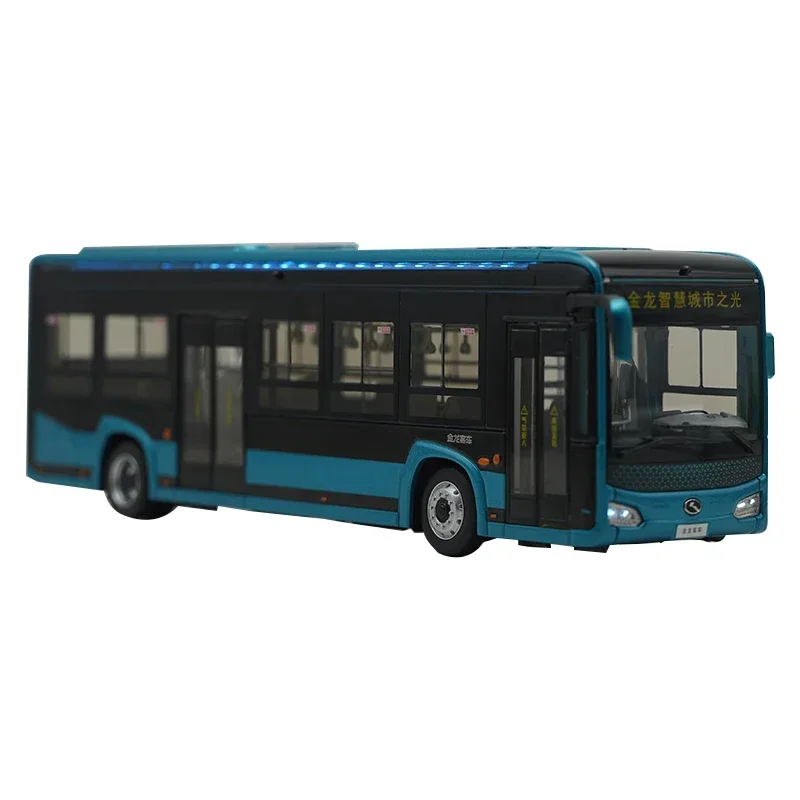 High Quality 1:38 Golden Dragon Small City Diecast Public Transport Bus Model, 5G Network Connection XMQ6105G Urban Bus for Gift