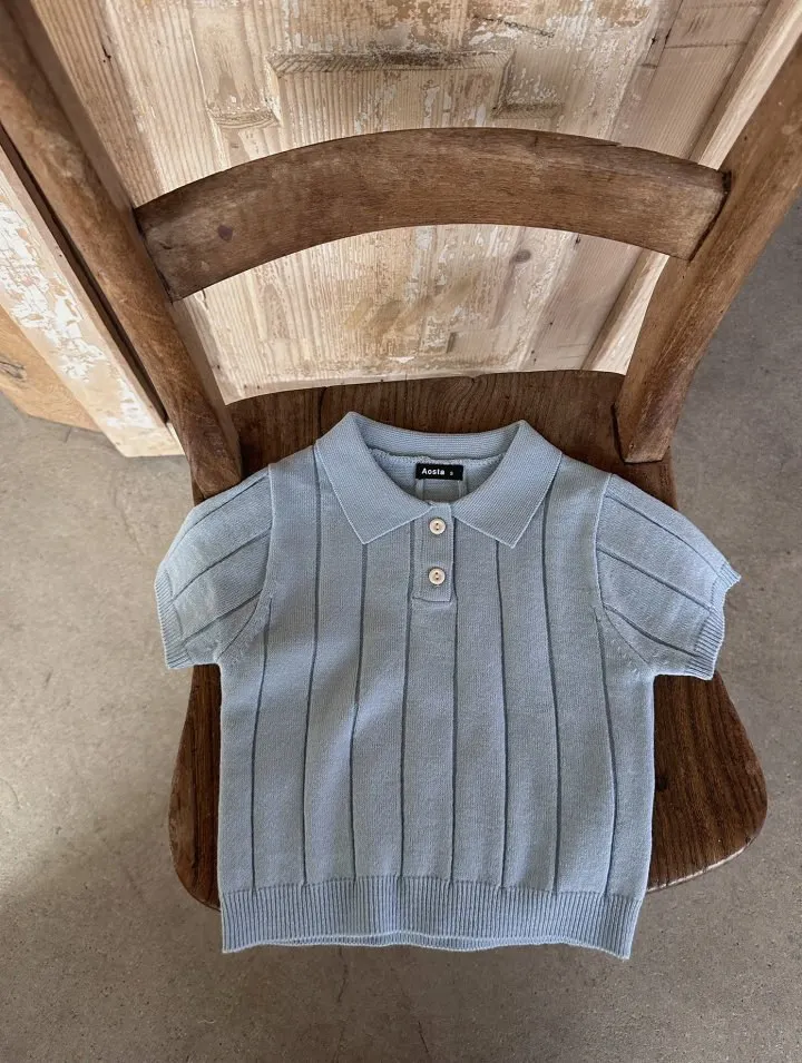 Ins Style-Pull pour bébé avec col fin pour enfants, pull tricoté tendance coréenne, été 2024