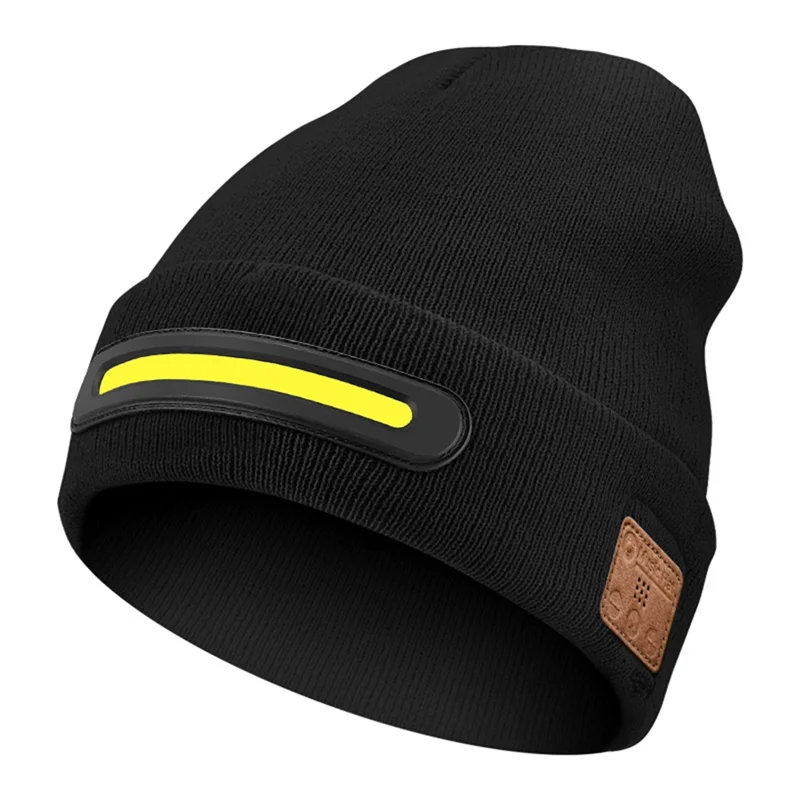 【FEEL THE DIFFERENCE 】USB Luminous Hat LED Beanie Torch Hat , Outdoor Running Cycling LED Lighting Beanie,Light-Up Knitted Hat