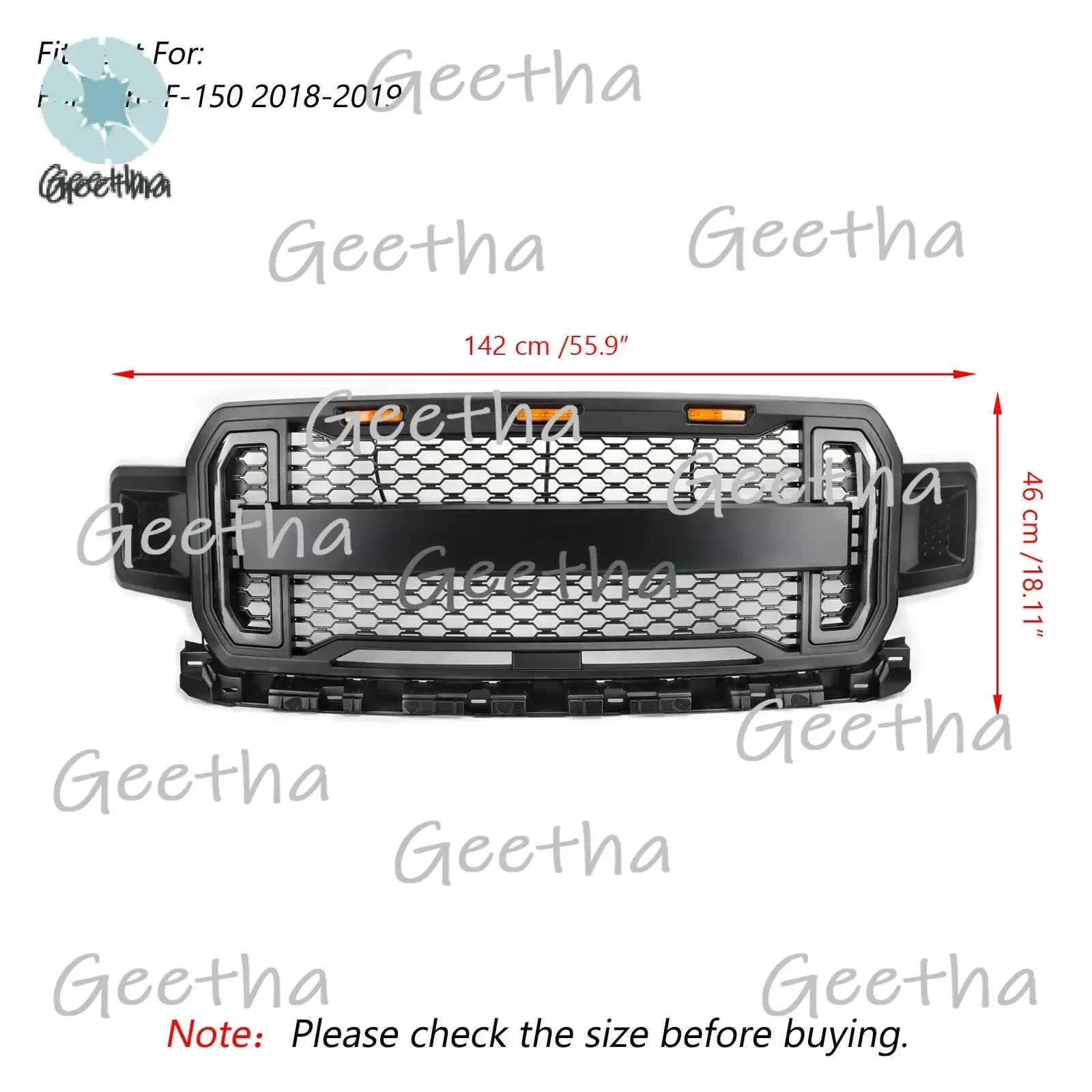 

Spedking 2018 2019 2020 Car Accessories Raptor Bodykit Parts Front Bumper Grille for F150 ford Car Grille