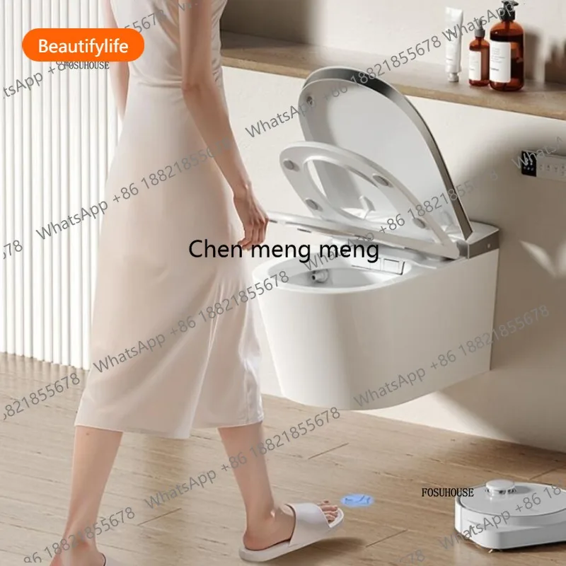 

A50 Wall-mounted Smart Toilet Hidden Foam Shield New Siphon Toilets with Built-in Water WC Toilet with Integrated Water Tank