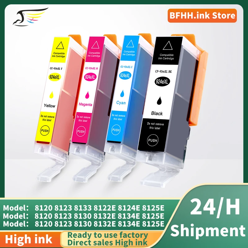 924e For hp 924 923 925 ink Cartridges for HP 924 XL For HP Officejet Pro 8120 8123 8133 8122E 8124E 8125E 8130 8132E 8134E