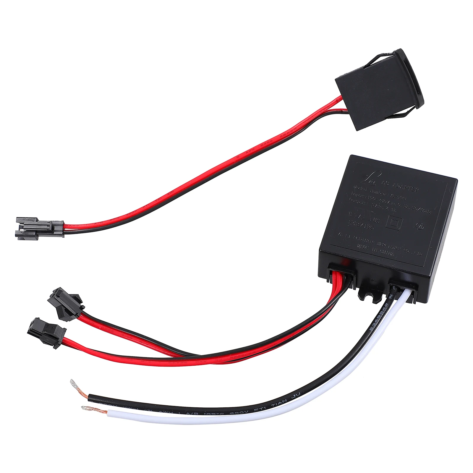

1 Set Usb Adapter For Desk Lamp Table Light Power Supply Black Mini Plastic Travel Adapter Home Office Use Electrical