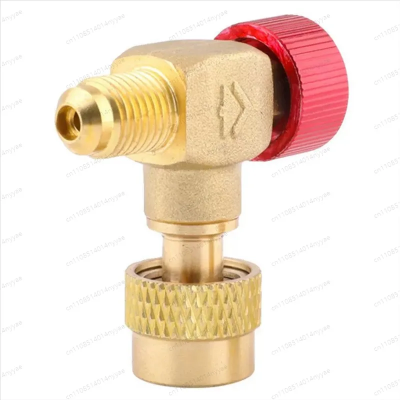 

Premium-Right Angle 90 Degree HS Copper Air Conditioner Safety Valve R22/32/410 Fluorine Recharge Valve Refrigerant Adapter